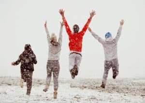 Group of people in the snow