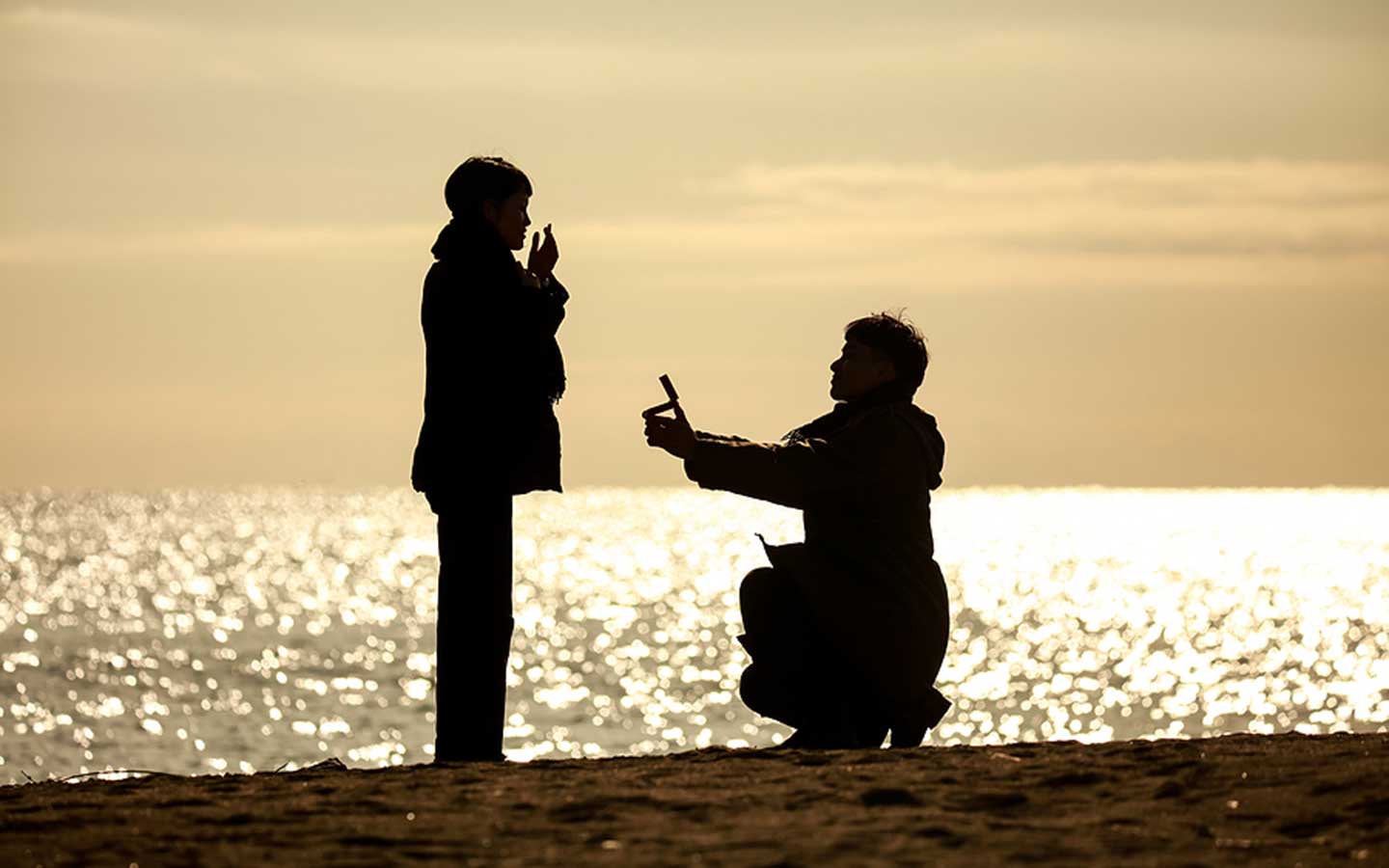 Proposal on the beach in Cape Cod