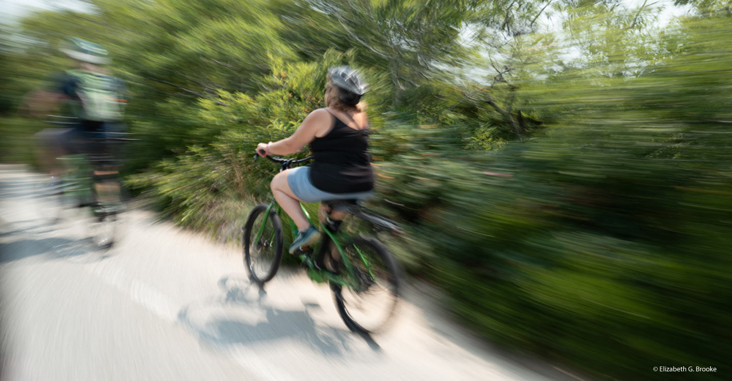 Exploring bike trails near Provincetown