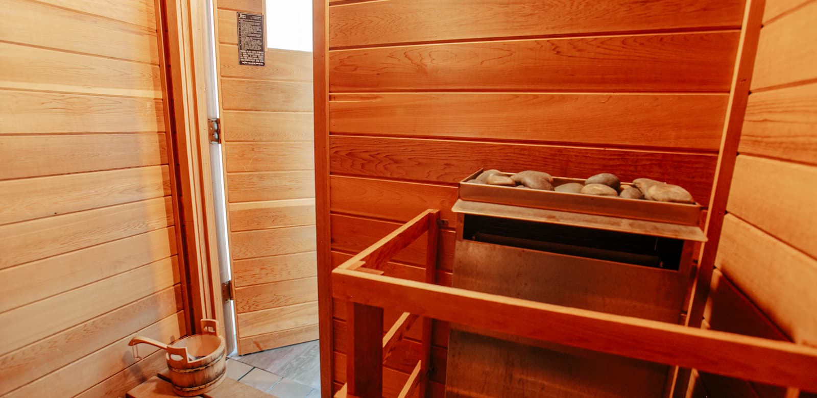 Sauna for added comfort and wellness.